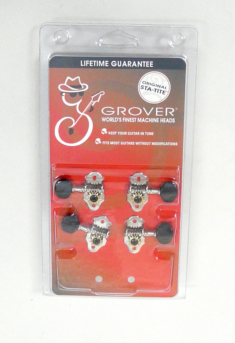 Ladící mechanika na ukulele GROVER STA-TITE 9NB Nikl/černé