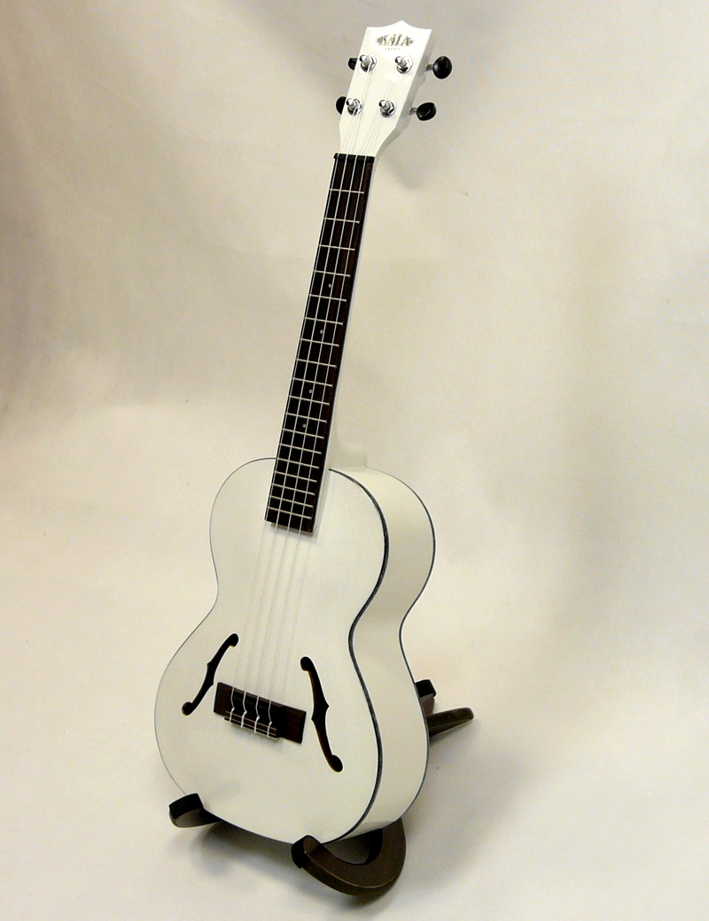 Jazz tenor elektroakustické ukulele KALA KA JTE MTW Bílé