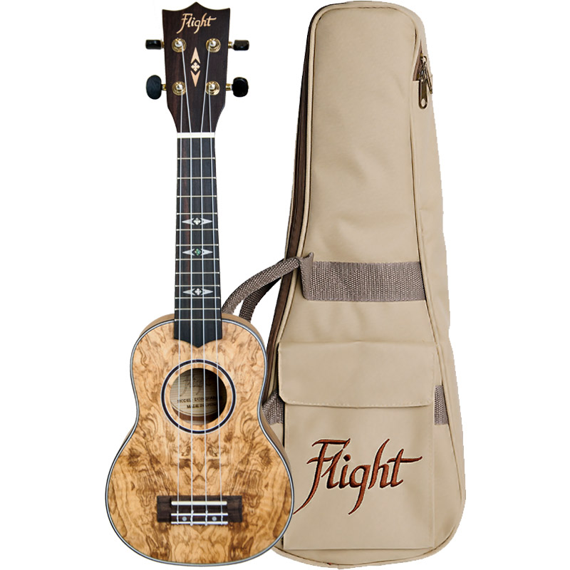Sopránové ukulele FLIGHT DUS 410 QA javor
