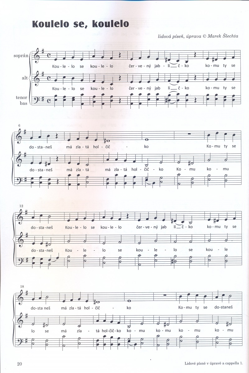 Lidové písně v upravě a cappella 123