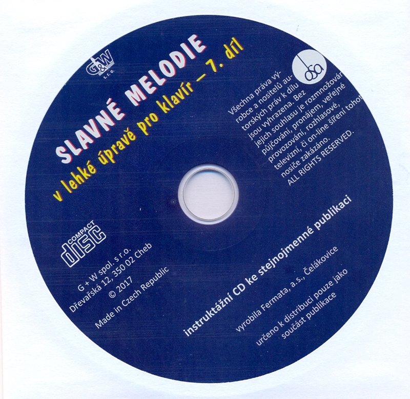 Slavné melodie v lehké upravě pro klavírR - 7. DÍL.