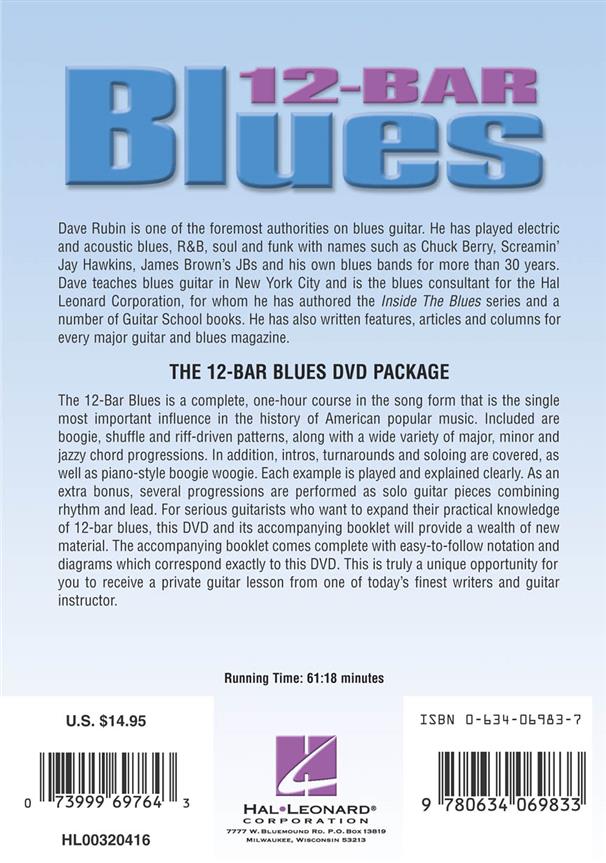 12-Bar Blues Instructional DVD for Guitar