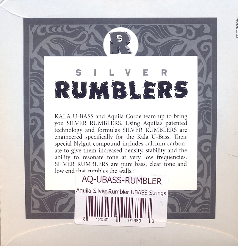 Struny na bassové ukulele KALA-STR-UB-RMBL-4AQ Silver Rumblers