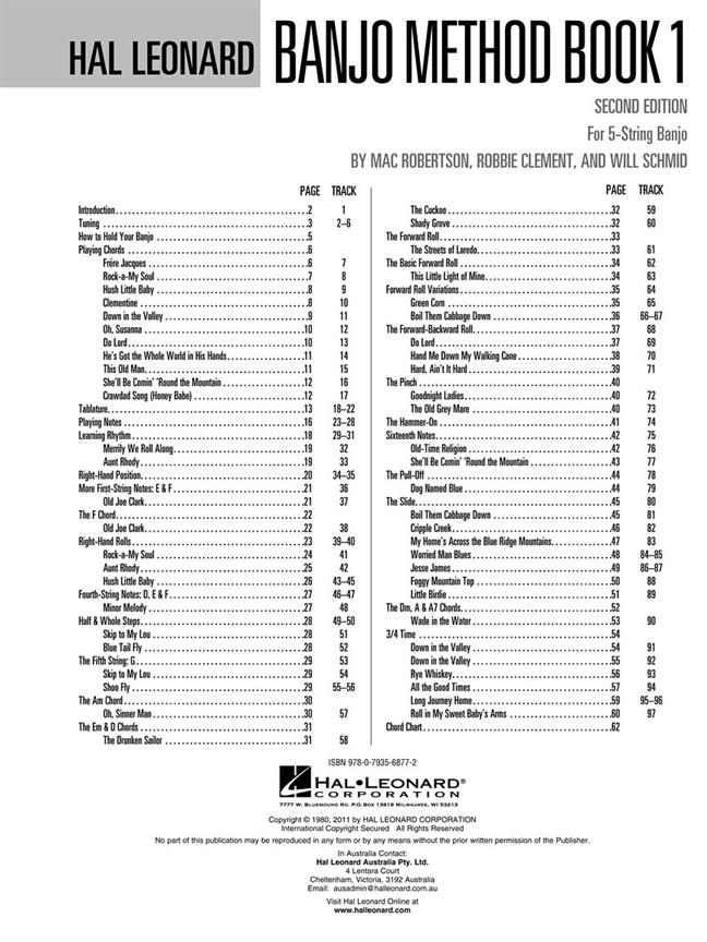 Hal Leonard Banjo Method Book 1