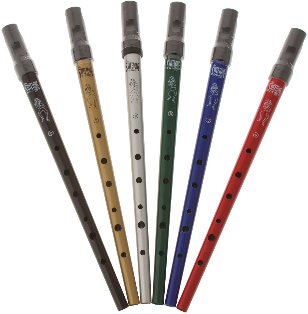 Irská flétna - CLARKE Černá Sweetone tinwhistle D