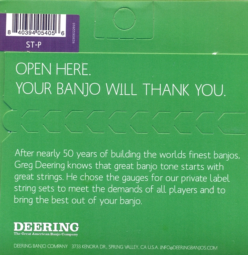 Struny na 4 strunní banjo DEERING ST-P Plectrum