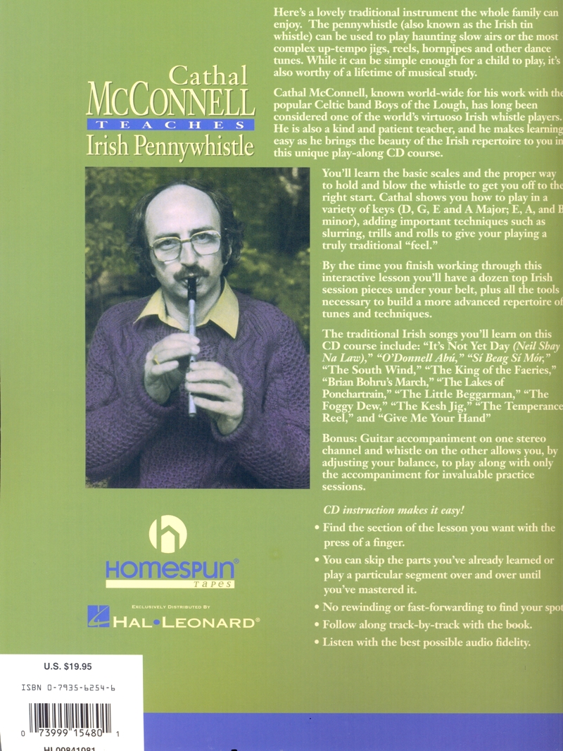 Cathal McConnnell teaches Irish Pennywhistle