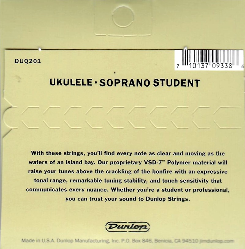 Sada strun na sopránové ukulele DUNLOP DUQ 201 Student