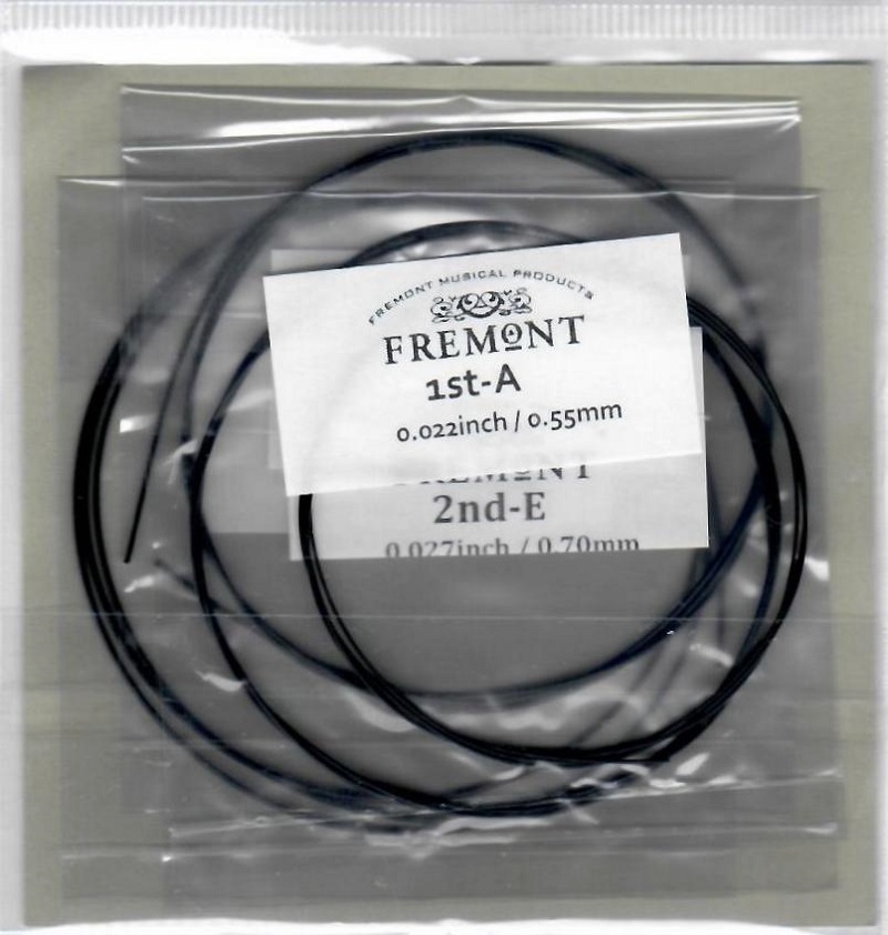 Struny na soprano a koncertní ukulele FREMONT Black Line GCEA - Low G