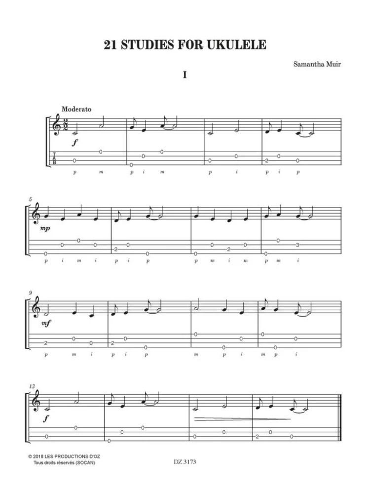21 Studies for Ukulele