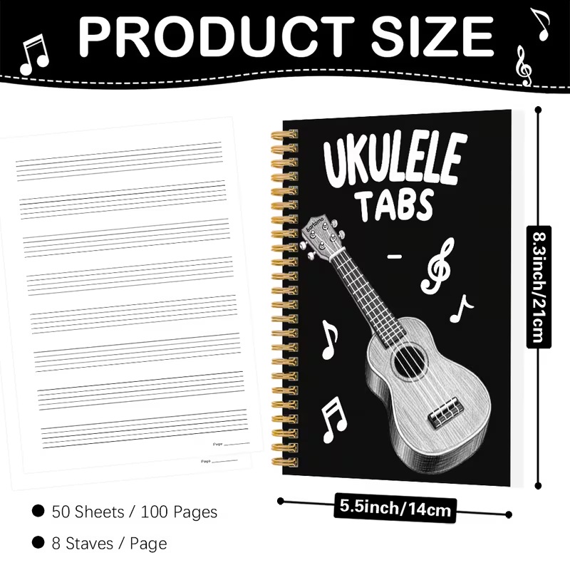 Ukulele tabulatura - sešit
