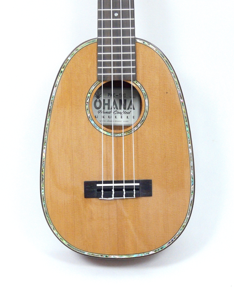 Koncertní pineapple ukulele OHANA PKC-50G Cedr a mahagon