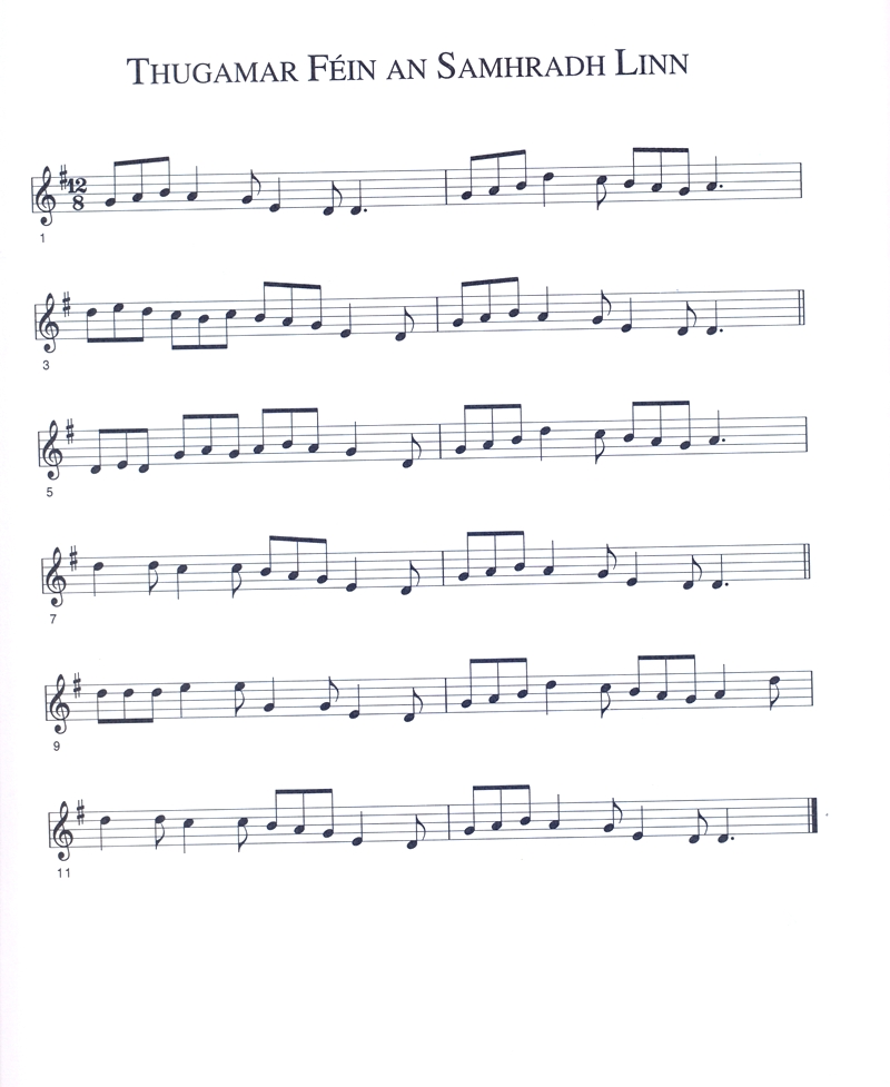 An Irish Whistle Tune Book