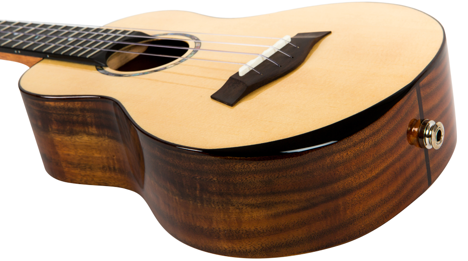 Koncertní elektroakustické ukulele FLIGHT VOYAGER CE Smrk a akacia
