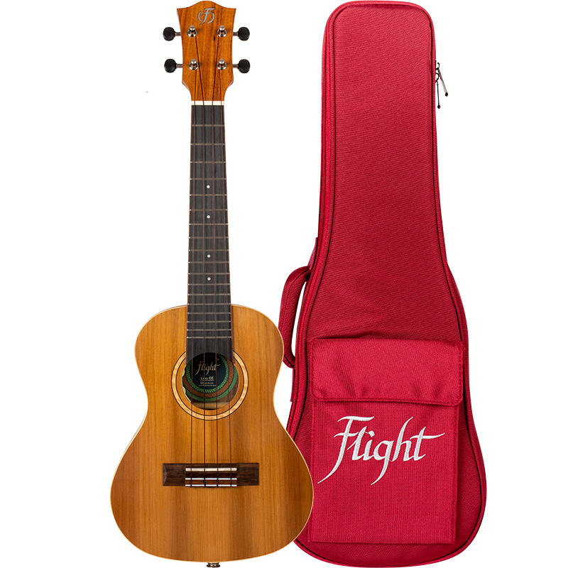 Koncertní elektroakustické ukulele FLIGHT LEIA CE Cedr a ořech