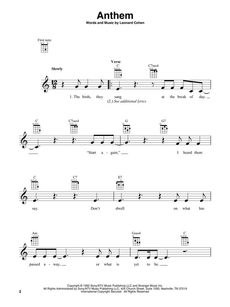 Leonard Cohen for Ukulele 