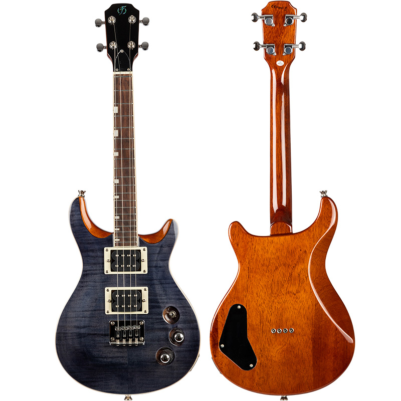 Tenor elektro rock ukulele Flight Vanguard BK