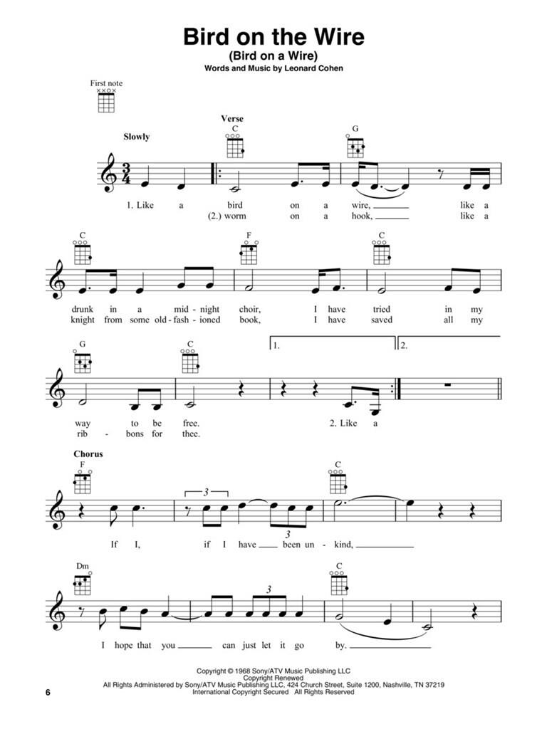 Leonard Cohen for Ukulele 