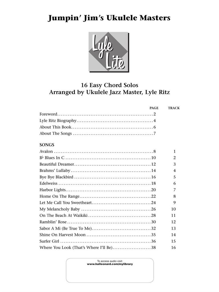 Lyle Lite - 16 Chord solos