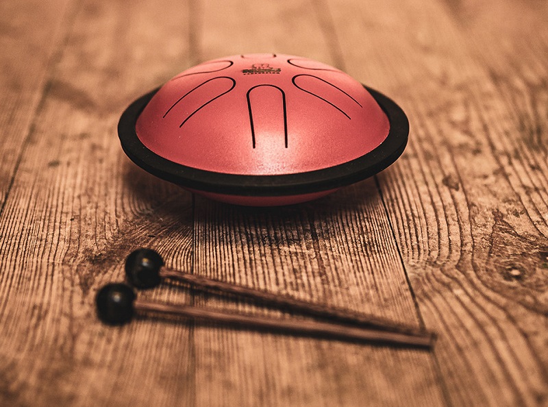 NINO980R Percussion Mini Melody Steel Tongue Drum - 6"