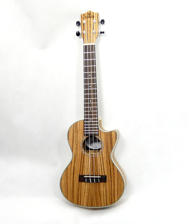 Tenor elektroakustické ukulele Koki´o U-LZWLZW-T-EQ Zebrano
