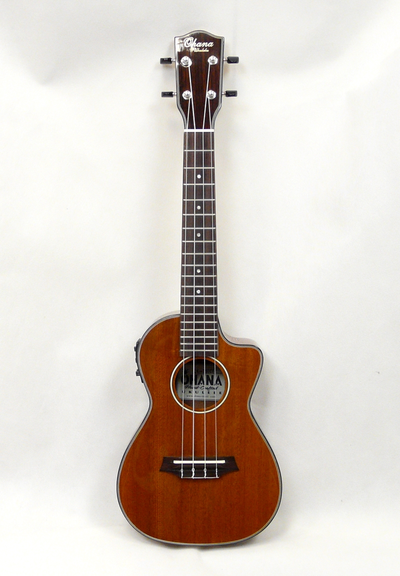 Koncertní elektroakustické ukulele OHANA CK-35GCE Mahagon