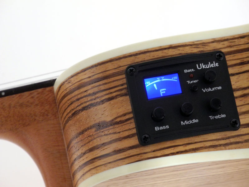Koncertní elektroakustické ukulele Koki´o U-LZWLZW-C-EQ Zebrano