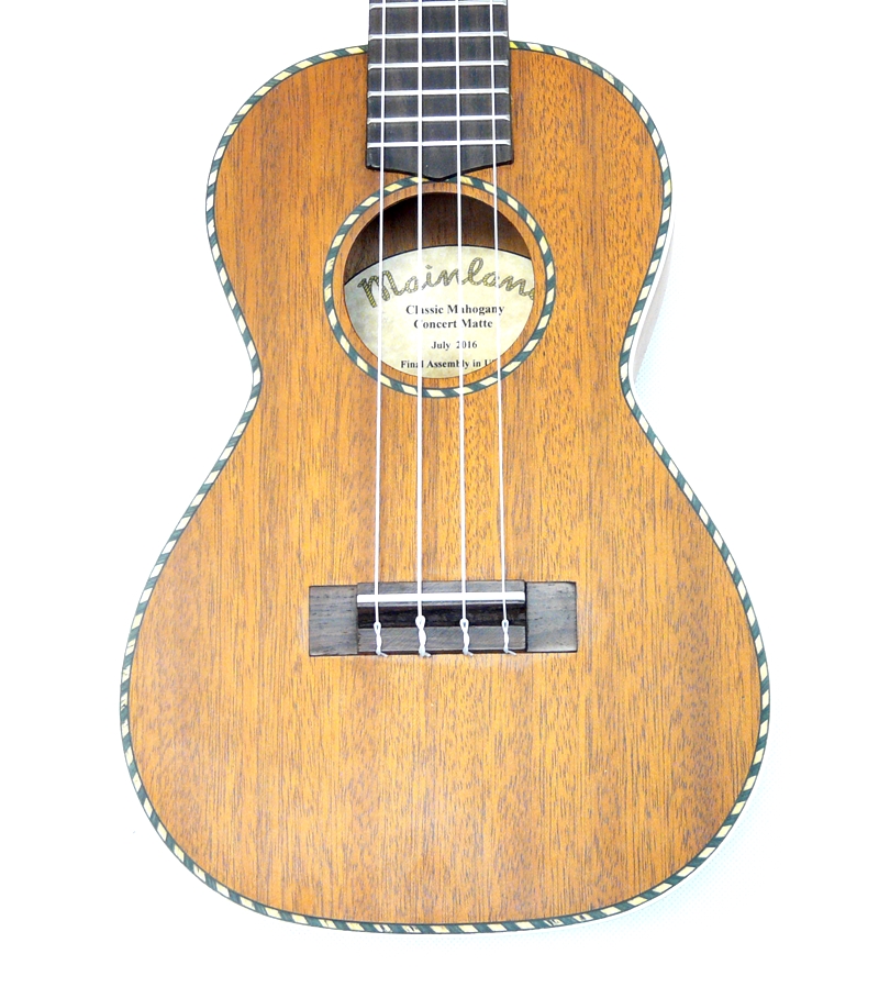 Celomasivní koncertní ukulele MAINLAND Mahagon Lesk