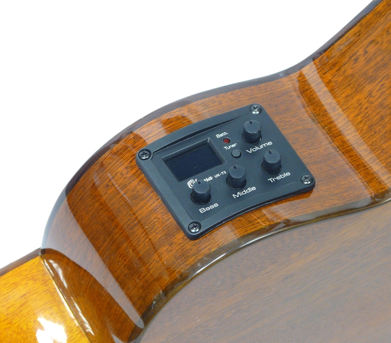 Koncertní elektroakustické ukulele OHANA CK-35GCE Mahagon