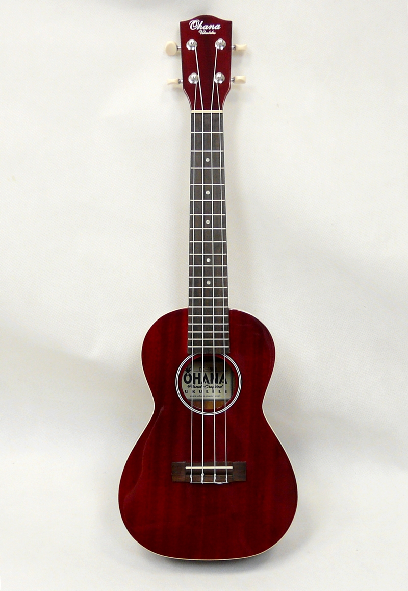 Koncertní ukulele OHANA CK-15RD Červené