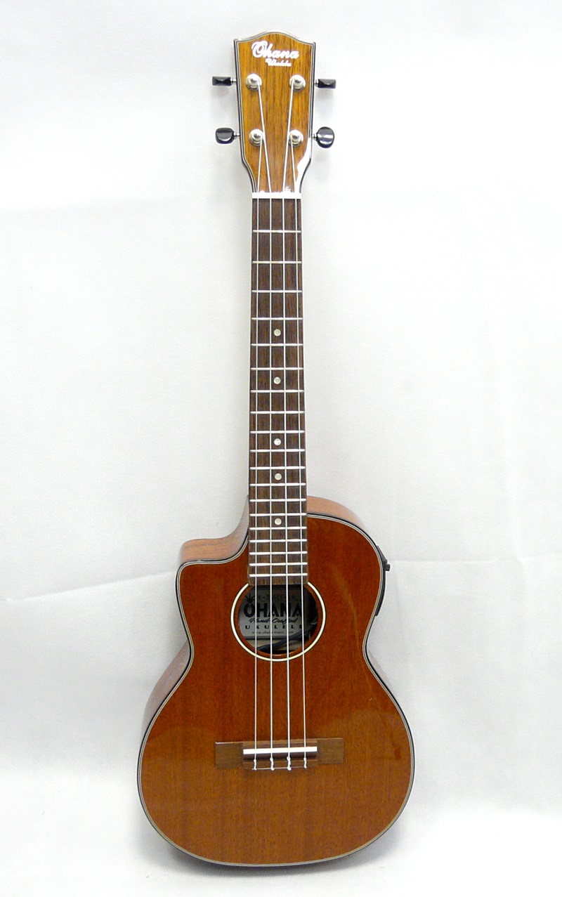 Levoruké tenor elektroakustické ukulele Ohana TK-35GCE-LH