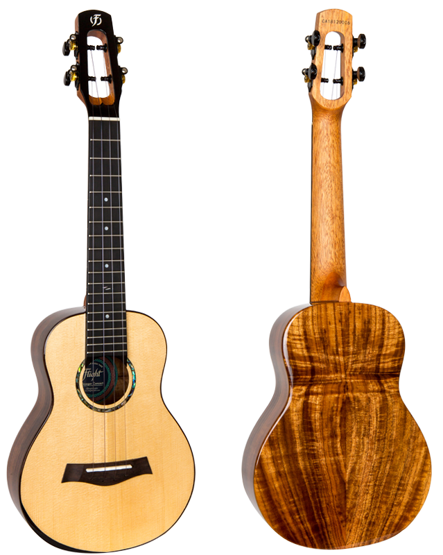 Koncertní elektroakustické ukulele FLIGHT VOYAGER CE Smrk a akacia