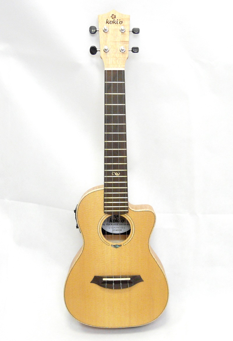 Koncertní elektro-akustické ukulele KOKI´O U-SSPLFM-CE-C Smrk a javor