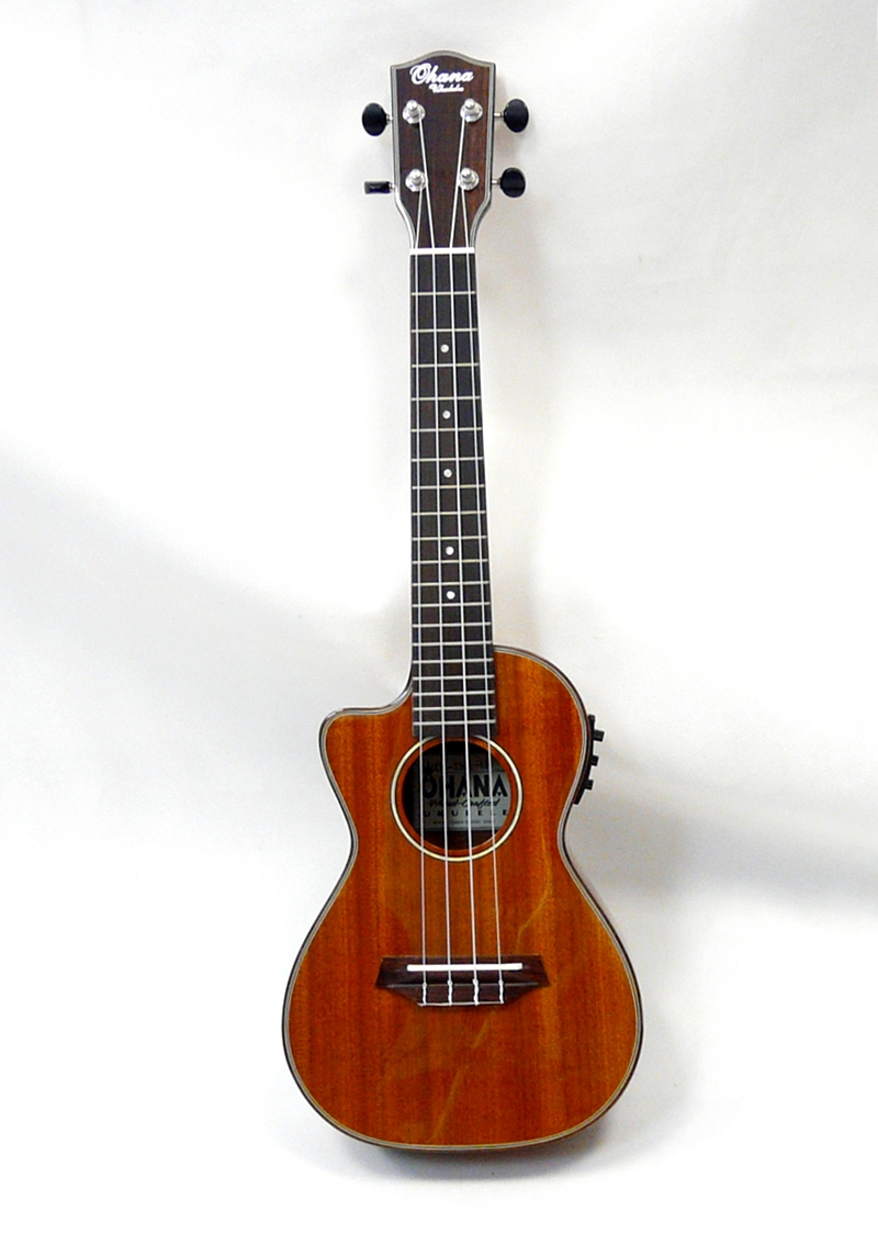 Koncertní elektroakustické ukulele OHANA CK-35GCE-LH Levoruké