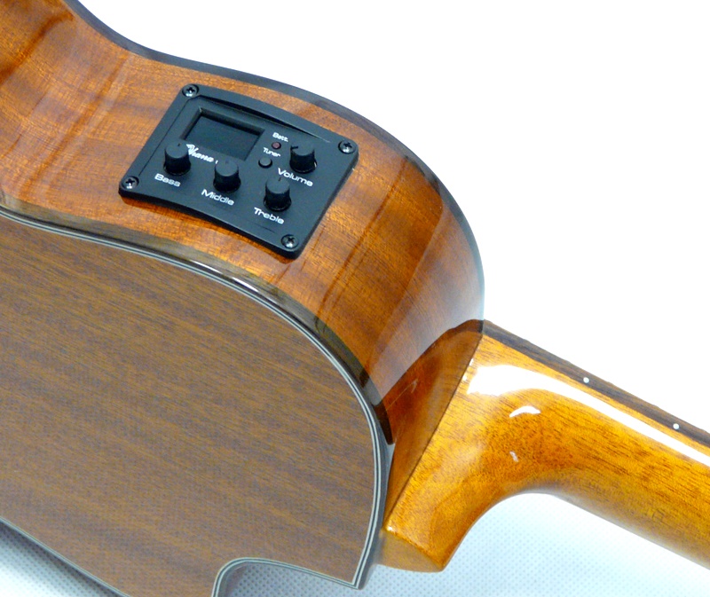 Levoruké tenor elektroakustické ukulele Ohana TK-35GCE-LH