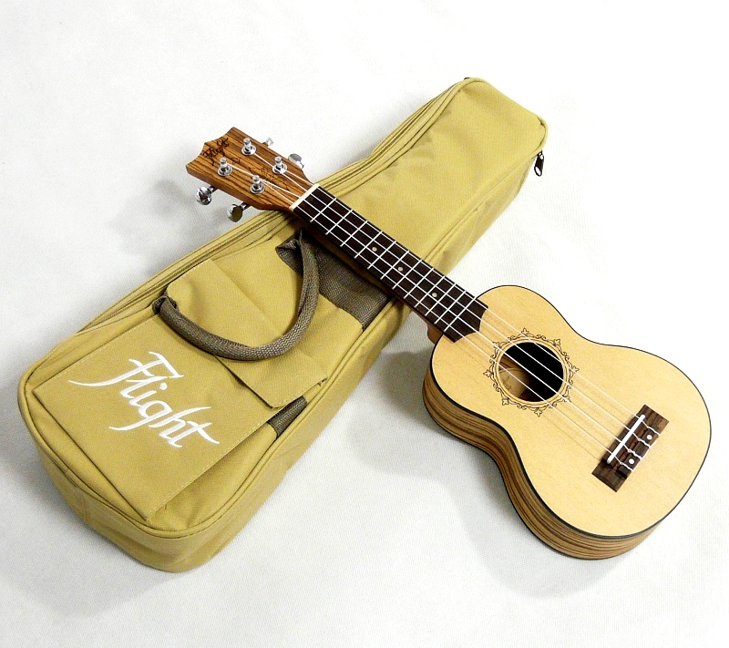 Sopránové ukulele FLIGHT DUS 320 SP/ZEB Smrk & Zebrano