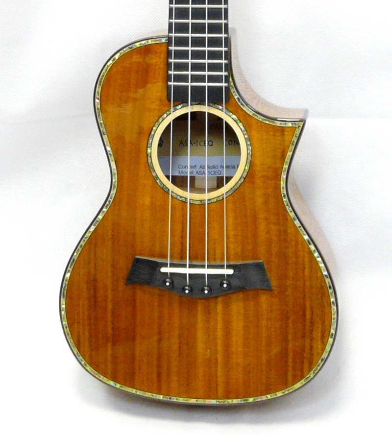 Koncertní elektroakustické ukulele ISUZI ASA-1CEQ Akacia