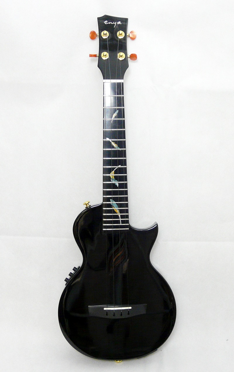 Tenor elektro ukulele Enya EUT-Feather Black EQ