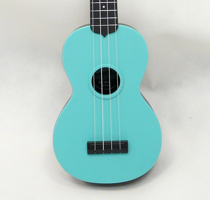 Sopránové ukulele KALA KA-SWG-BL Svítící modrý Waterman