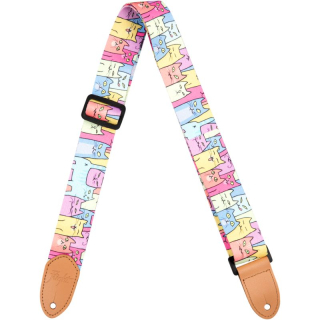 Popruh na ukulele Flight S35 Kitty pastel