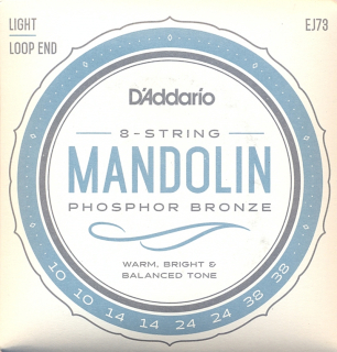 Struny na mandolínu D’ADDARIO EJ73 Light