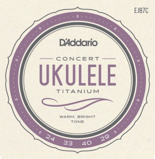 Struny na koncertní ukulele D´ADDARIO EJ87C GCEA