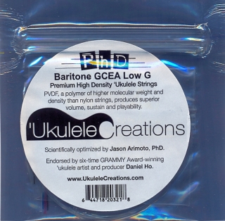 Struny na barytonové ukulele PHD Hluboké G - GCEA