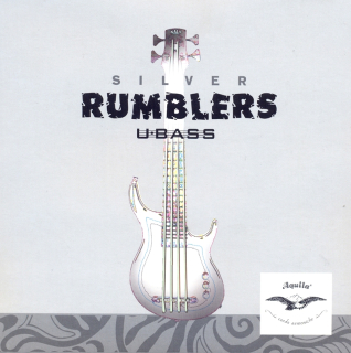 Struny na bassové ukulele KALA-STR-UB-RMBL-4AQ Silver Rumblers