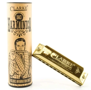Harmonika "C" CLARKE Zlatá