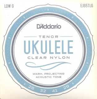Struny na tenor ukulele D´ADDARIO EJ65TLG GCEA Hluboké G