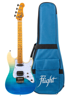 Tenor elektro fender style ukulele Flight Pathfinder TBL