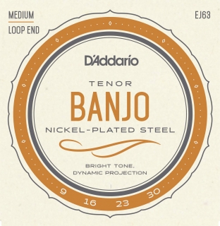 Struny na 4. strunní tenor banjo D´ADDARIO EJ63 
