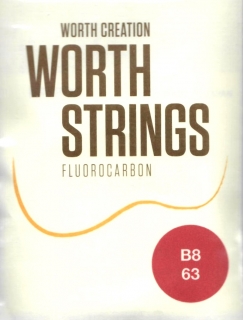 Struny na 8. strunné tenor ukulele Worth B8