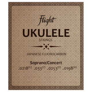 Struny na sopránové i koncertní ukulele Flight FUSSC-100